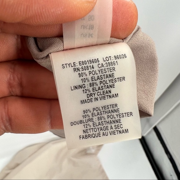 🎉HP🎉 Elie Tahari Coffee Brown Suede Laser Cut Dress - size 14 - Picture 13 of 14